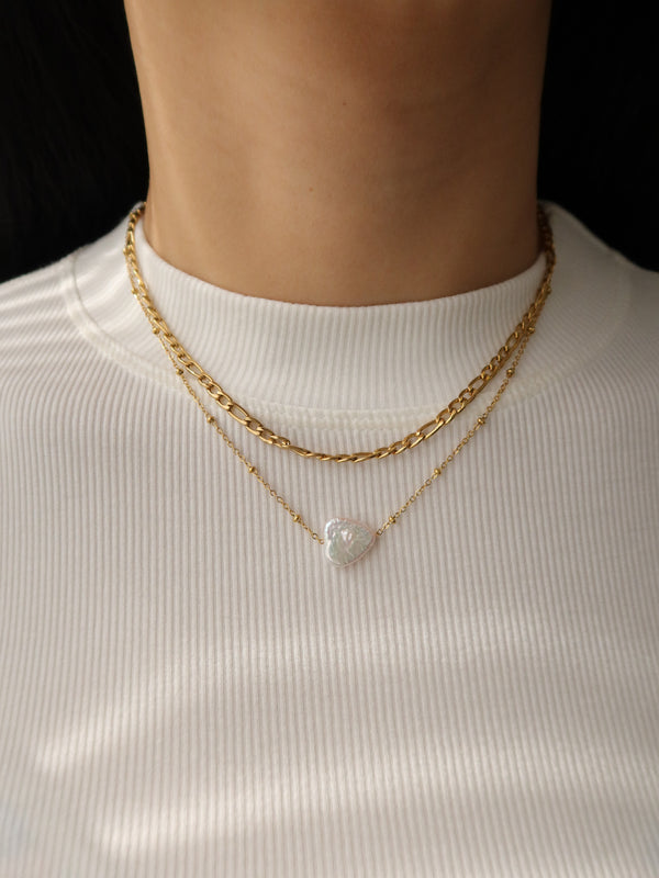 Anne Heart Baroque Necklace & Bracelet