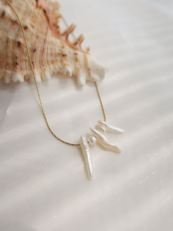 Lotus Baroque Pearl Necklace